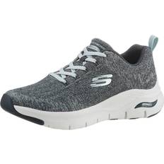 Skechers Women's Arch Fit Comfy Wave Womens Trainers Sage Textile