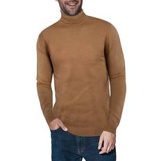 Viscose Sweaters XRay Men's Solid Turtleneck Sweater Brown