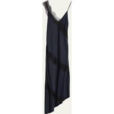 A.L.C. Soleil Lace Trim Slip Dress Dark Sapphire/Black