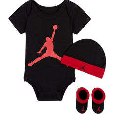 Poliéster Bodys Jordan Baby Jumpman Jordan Logo Bodysuit Set 3-piece - Black/Red