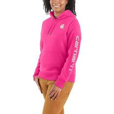 Carhartt Women Tops Carhartt Women's Clarksburg Graphic Sleeve Hoodie Pink 2XLarge