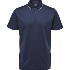 Selected Short Sleeved Coolmax Polo Shirt - Navy Blazer