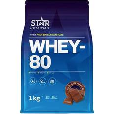 Sink Proteinpulver Star Nutrition Whey-80 Chocolate 1kg