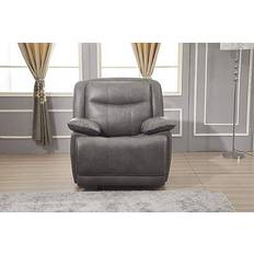 Betsy Furniture Bonded Grey Sofa 87" 3pcs 6 Seater