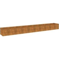Vasi, Piante e Coltivazione vidaXL Fioriera Rialzata Da Giardino 386x50x36 cm In Acciaio Corten