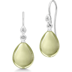 Julie Sandlau Prima Ballerina Earrings - Silver/Olive/Transparent