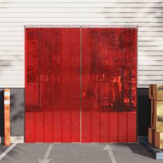 Reti per recinzione vidaXL Tenda Per Porte Rossa 300 mm x 2.6 mm 25 m In PVC - Red
