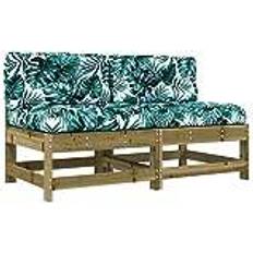 Pine Modular Sofa vidaXL Middle Modular Sofa