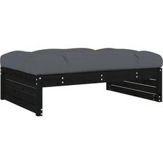 Schwarz Hocker vidaXL Garden Footstool Pine