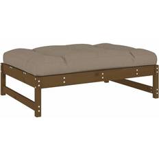 VidaXL Wood Outdoor Stools vidaXL Garden Footstool Honey Pine Brown