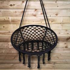 Koopman 80cm Hanging Black Macrame