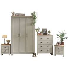 GFW Lancaster Grey Wardrobe 111.8x180cm 4pcs