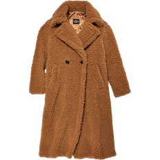 Marrón - Mujer Abrigos UGG Gertrude Long Teddy Coat - Chestnut