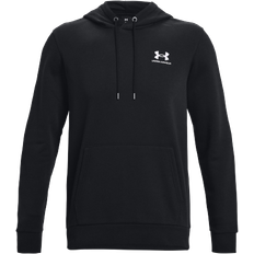 Under Armour XS Jumpers Under Armour Men's Essential Fleece Hoodie - Black/White