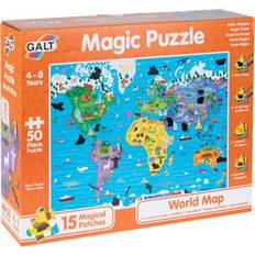 Galt Toys World Map Magic Puzzle 50 Pieces