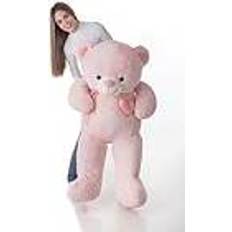 BigBuy Valentin Pink Fluffy Toy Bear 140 cm
