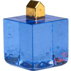 Glas Dekofiguren Kosta Boda Fortress Cube Glaskunst /Gold Dekofigur