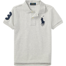 Polo Shirts Polo Ralph Lauren Boy's Big Pony Cotton Mesh Polo T-shirt - Andover Heather