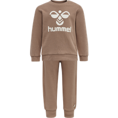 Økologisk bomull Tracksuits Hummel Arine Crewsuit - Beaver Fur (214230-8042)