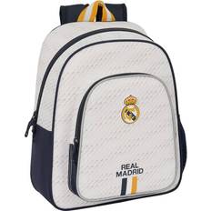 Ryggsäck real madrid Real Madrid C.F. Skolryggsäck Vit 28 x 34 x 10 cm