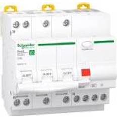 Schneider rcbo Schneider Electric Resi9 Kombiafbryder XP RCBO 3P N C 10A 6kA, 30mA, kl.A, R9D55710