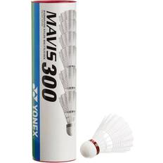 Bádminton Yonex Mavis 300 Nylon Shuttlecock pack Of white/red