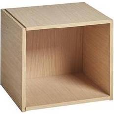 Eg - Hvid Boghylder Woud Bricks Cube åben 43x36 Bogreol