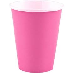 Roze Papieren Bekers Amscan Hot Pink Drinkbekers 250ml (8st)