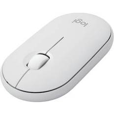 Logitech m350s Logitech Pebble 2 M350s Mouse Ottico Wireless + Bluetooth 3 Pulsanti Click Silenzioso 4000 DPI Ambidestro Bianco