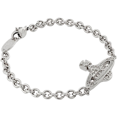 Bracelets Vivienne Westwood Mini Bas Relief Chain Bracelet - Silver/Transparent