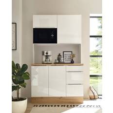 Fours à Micro-ondes Respekta Buffet Marleen Premium 120 cm Blanc Artisan Chêne Blanc