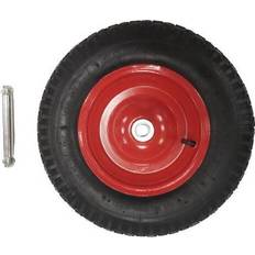3.4" Pneumatic Heavy Duty Garden Wheelbarrow Wheel & In Red