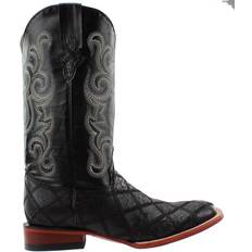 Ferrini Ostrich Patchwork - Black