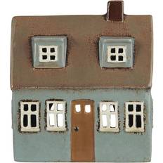 Nyhavn hus Ib Laursen Nyhavn House for Tea Light Grey/Brown Värmeljuslykta 17.5cm