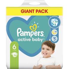 Pampers Active Baby Größe 6, Windeln, bis zu 12 Stunden Leckschutz, 13kg-18kg