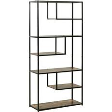 Brown Book Shelves Homcom 6-Tier Book Shelf 175cm