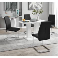 White gloss dining table Furniturebox Furniturebox Uk Furniturebox Imperia Dining Set