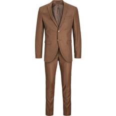 Jack & Jones Solaris Super Slim Fit Suit - Brown/Emperador