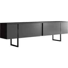 Noir Bancs Homitis Luxe Anthracite Grey Black Meuble TV 180x50cm