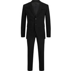 Elastano/Lycra/Spandex Trajes Jack & Jones Solaris Super Slim Fit Suit - Black