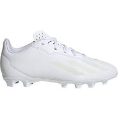 Adidas Football Shoes Adidas X Crazyfast.4 Flexible Ground Cleats Cloud White