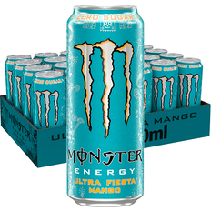 Sukkerfritt Drikker Monster Energy Zero-Sugar Ultra Fiesta Mango 500ml 24 st