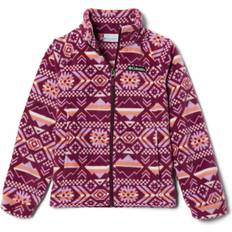 Columbia Girls Benton Springs II Printed Fleece Jacket- PurplePrints