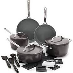 Cookware GreenPan GP5 Hard Anodized Cookware Set with lid