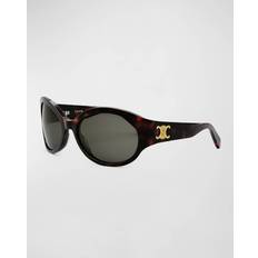 Celine Unisex Sunglasses Celine Woman Sunglass Bold 3 Dots - Brown