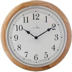 Interior Details Acctim Winchester Oak Wood Analogue Quartz Wall Clock