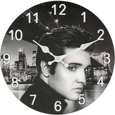 Glass Wall Clocks Freemans Iconic Collection Elvis Presley Wall Clock