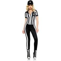 Music Legs Women's Referee Costume Black/White