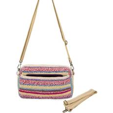 Multicolored Handbags The Sak Cora Crochet Convertible Crossbody Eden Stripe Eden Stripe