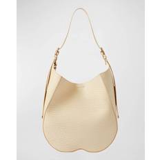 Tasker Burberry Chess Medium Leather Shoulder Bag PEARL
